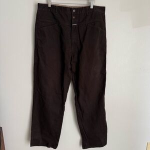 Vtg 90s Y2K Marithe Francois Girbaud men’s baggy chocolate brown jeans denim